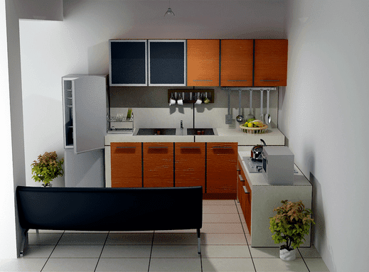 Contoh desain dapur minimalis type 36