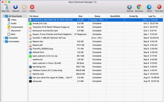 1 صور برنامج NeatDownloadManager