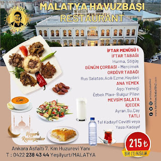 Tarihi Hacıbaba Et Lokantası Malatya Ramazan 2023 İftar Menüleri ve Fiyatları