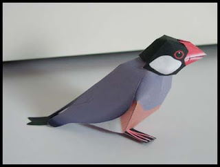 Java Sparrow Papercraft