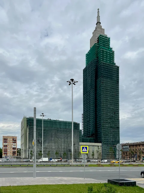 Беговая аллея, Ленинградский проспект, строящийся жилой комплекс Alcon Tower