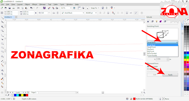 Cara Membuat Tulisan 3D dengan Corel Draw X7