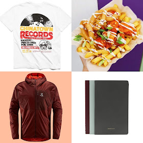 Hatch Student specials autumn collage with food jumper notebook