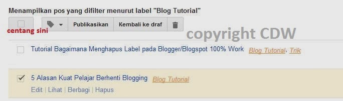 Tutorial Bagaimana Menghapus Label pada Blogger/Blogspot 100% Work