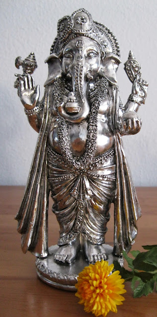 metal standing ganesha $15