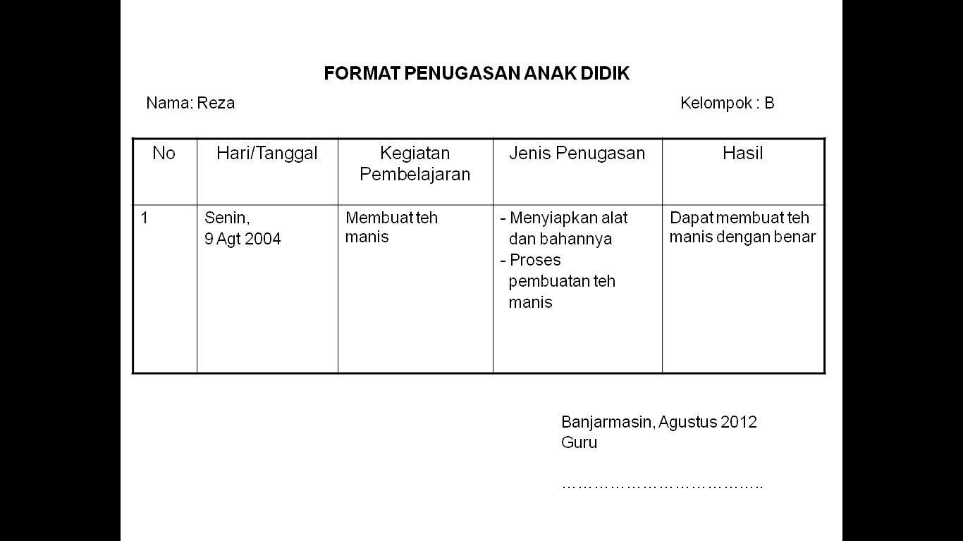 Contoh Buku Program Evaluasi Sd - Contoh O