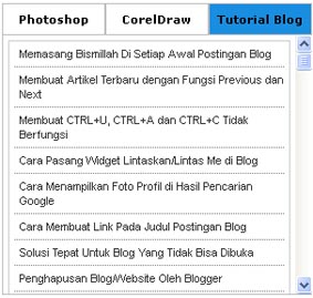 Cara membuat menu tab view tanpa edit html