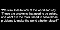 Quote about children having skills for the world outside of school