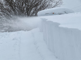 unplowed driveway