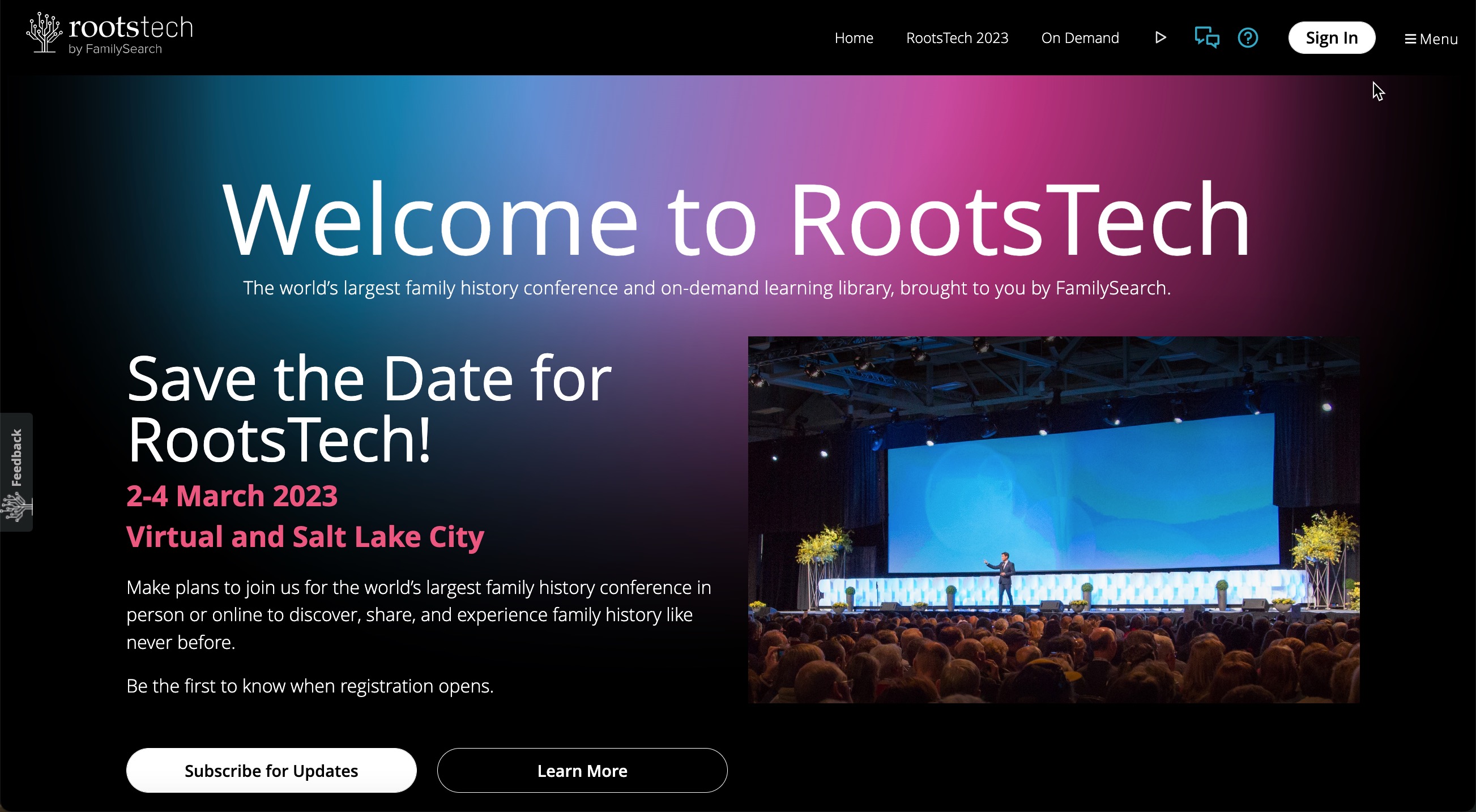 Genealogy's Star RootsTech 2023 Will Include Online and InPerson Event