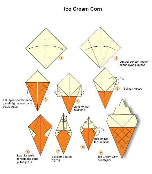 tutorial membuat origami  yang mudah 