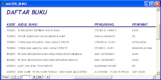 Ilmu Software: Cetak Daftar Buku