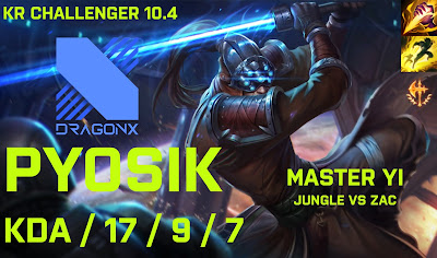DRX Pyosik Master Yi JG vs Zac - KR Challenger 10.4