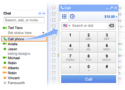 Make Free Calls from Gmail