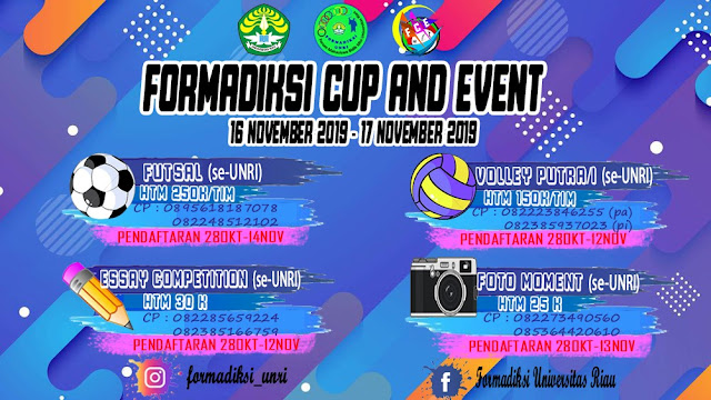 FORMADIKSI UNIVERSITAS RIAU CUP & EVENT 2019