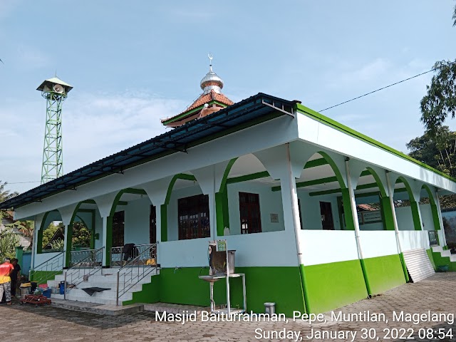 Bersih² Masjid Baiturrahman, Pepe, Muntilan, Magelang