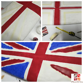 pintar una tabla de surf con la bandera inglesa