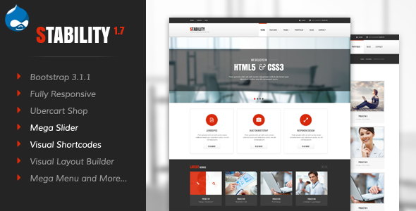 Stability - Responsive Drupal 7 Ubercart Theme