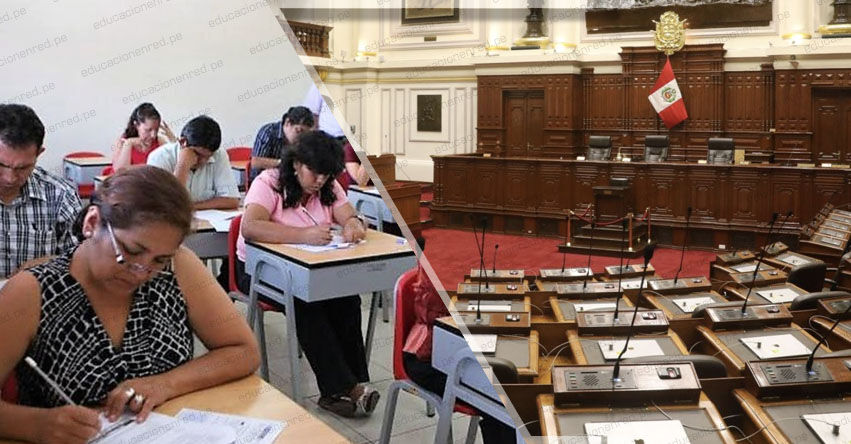 CONGRESO DE LA REPÚBLICA: Presentan Proyecto de Ley para reponer a cerca de 14 mil docentes cesados por no aprobar examen