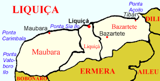 Map of the district of Likisa Timor-Leste