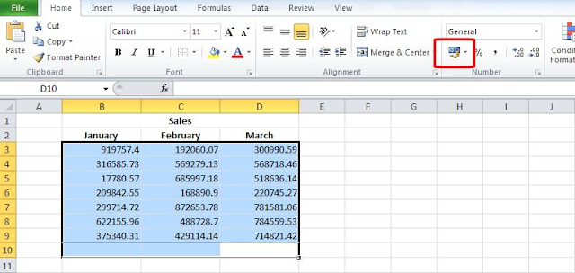 Accounting Number Format4