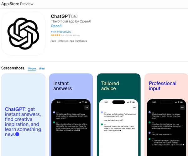 ChatGPT - App chatbot chính thức của OpenAI a1