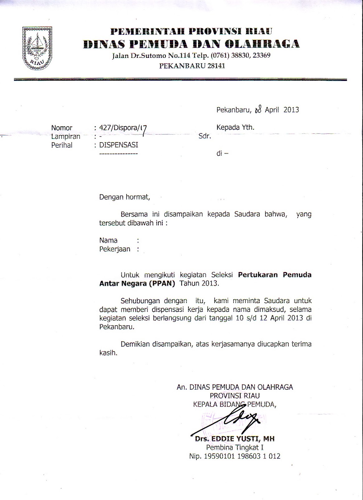 Contoh Surat Rasmi Permohonan Kerja Sebagai Juruteknik