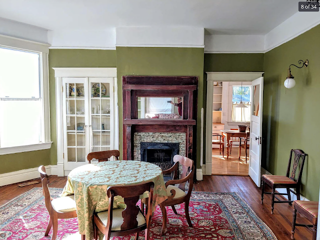color photo of dining room, Sears Modern Home No. 118, at 1221 Pine Street, Columbia, South Carolina, Waverly Historic District