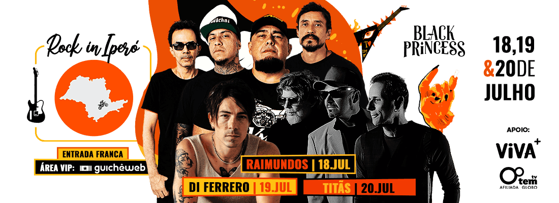 Raimundos, Di Ferrero e Titãs fazem shows gratuitos em Iperó, interior de SP