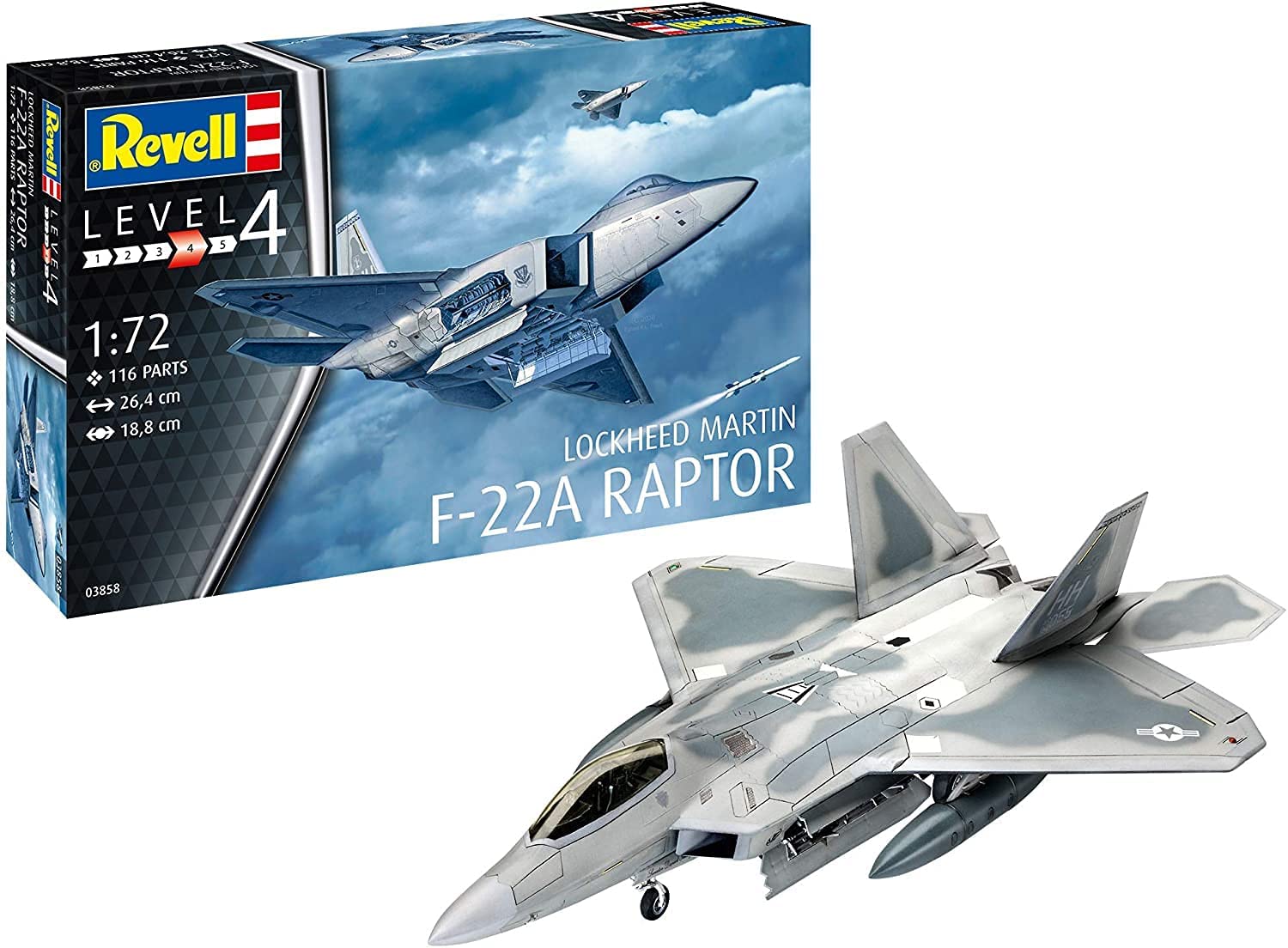 Revell 1/72 Lockheed Martin F-22A Raptor (03858) Color Guide & Paint  Conversion Chart -   Scale Model Kits, Color Guide, Paint  Conversion, Paint Chart, Collectibles, Shop Reviews, Toys and more