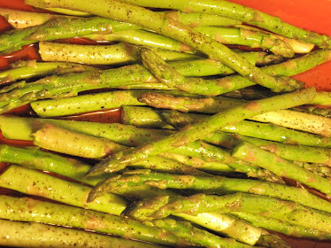 Fresh  Asparagus Getting Ready to Hit the Grill