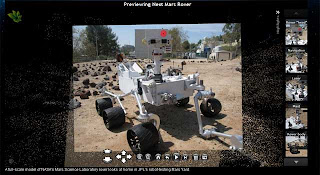 This is a view of a model of the Mars Science Lab in Photosynth.