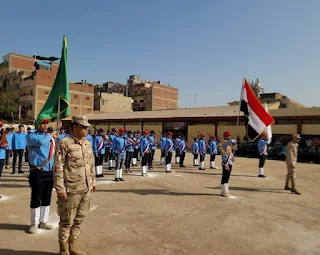 الفولي وأبو الخير يحضران العروض العسكرية بمدرسة منوف الثانوية الزراعية العسكرية المشتركة