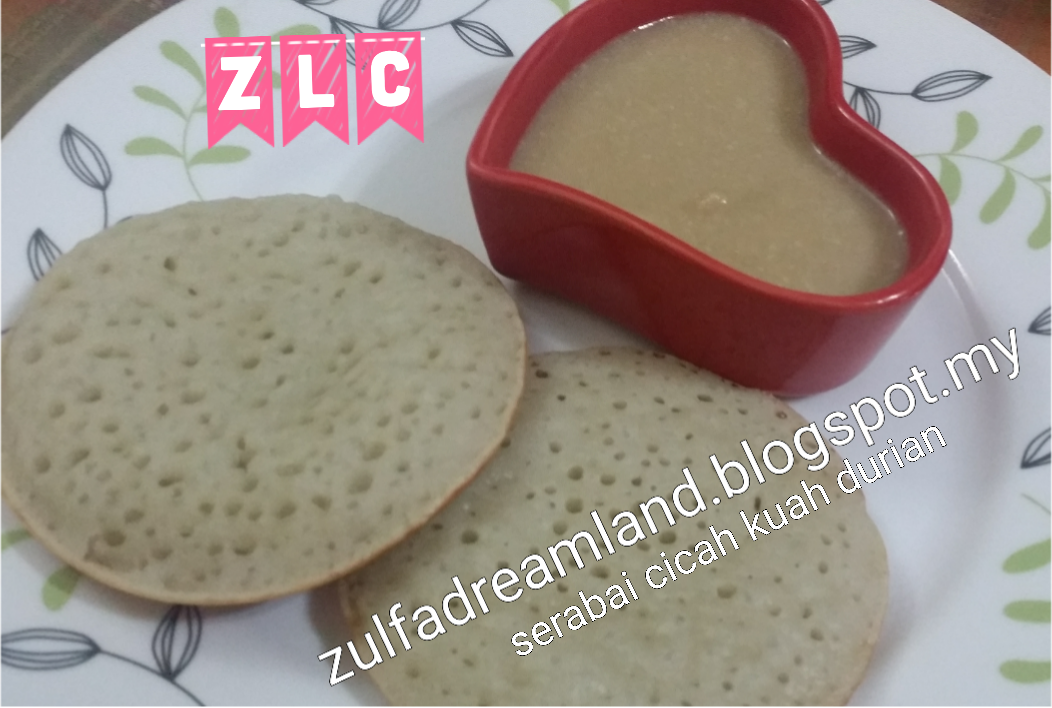 ZULFAZA LOVES COOKING: Kuih Serabai dan Kuah Durian