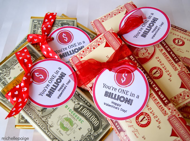 Million Billion Candy printables for valentines