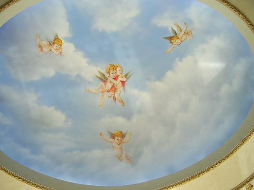 Lukisan awan di plafon Jasa Lukis Dinding 3D Jasa Lukis 