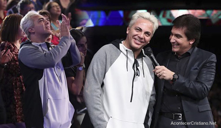 Cristian Castro visita iglesia de Dante Gebel