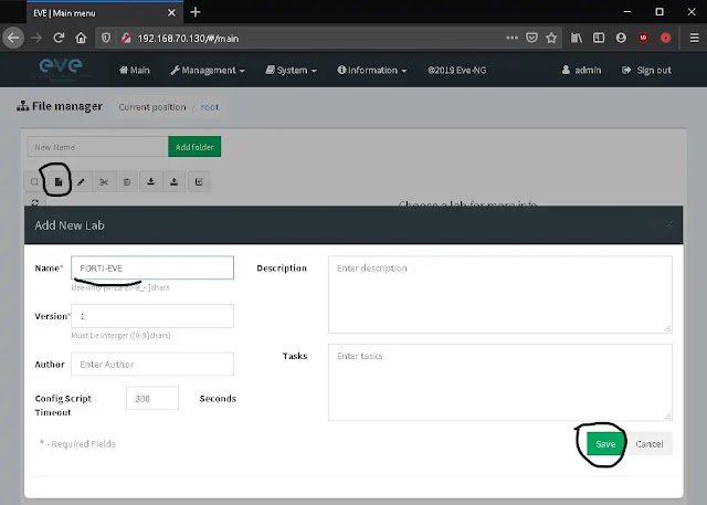 How to access Fortigate Web Interface in EVE-NG Lab Using DHCP and Static mode