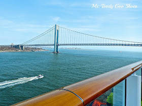 Verrazano Bridge from Norwegian Breakaway Cruise Ship  --- Ms. Toody Goo Shoes