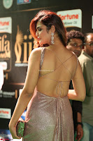 Telugu Actress Aarthi in Deep Neck Backless Golden Gown at IIFA Utsavam Awards 2017 Exclusive 26.JPG