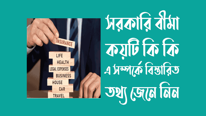 সরকারি বীমা কয়টি কি কি - বেসরকারি বীমা কয়টি কি কি