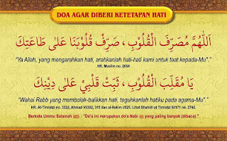 doa ditetapkan hati