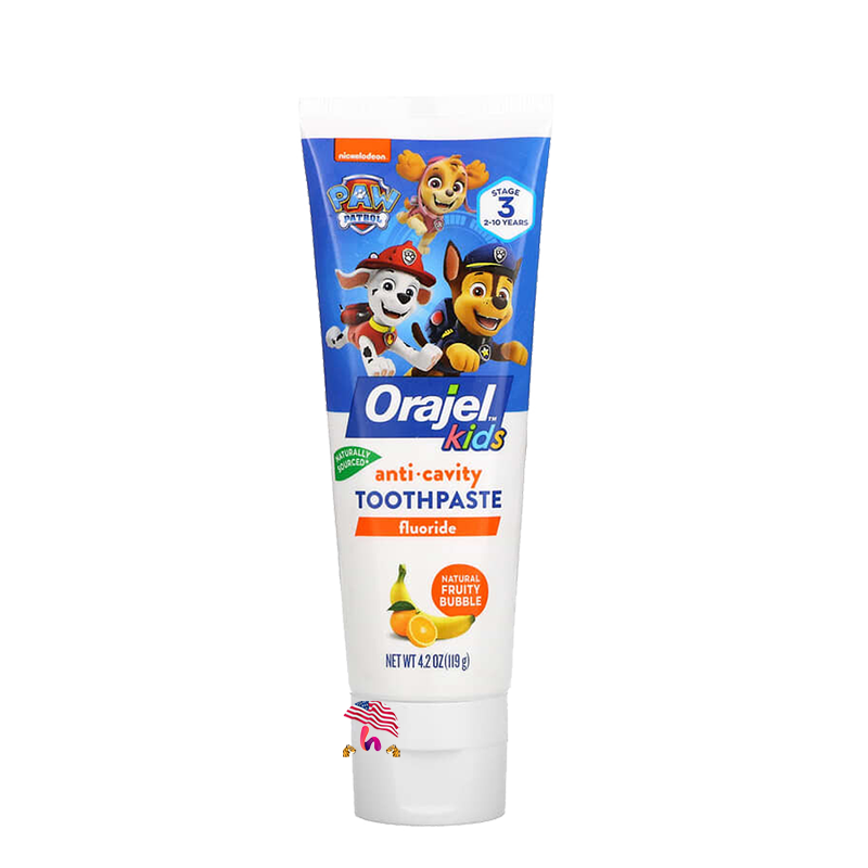 Kem đánh răng cho bé Orajel Paw Patrol Anticavity Fluoride Toothpaste