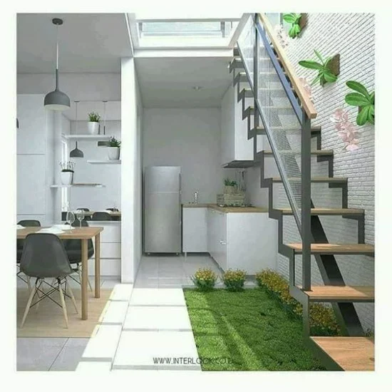 ide inspiratif dapur dan ruang makan terbuka menghadap taman