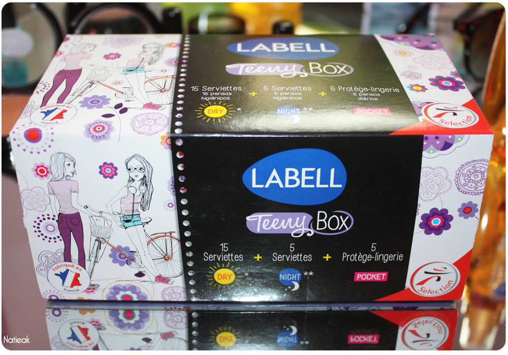 Labell pack de serviettes hygiénique  Teeny box