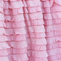 Pansy Pink Ruffle Shower Curtain