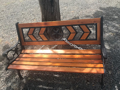 A shame that they must chain down the Benches.