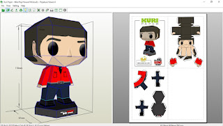 Kuri Paper - Pop Mini Funko Howard Wolowits The big bang theory papercraft