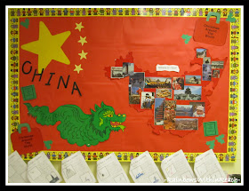 photo of: China Bulletin Board for Christmas Around the World (Christmas Bulletin Board RoundUP via RainbowsWithinReach) 