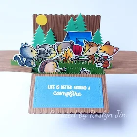 Sunny Studio Stamps: Critter Campout Customer Card by Roslyn Jin